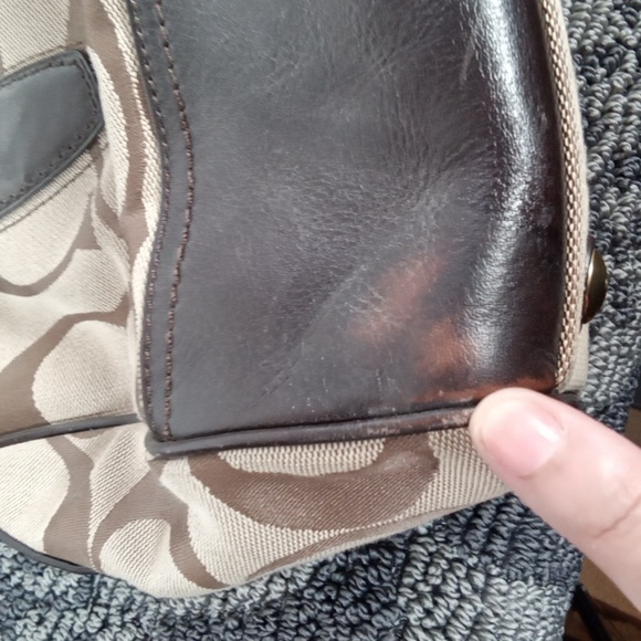 Coach Legacy Signature Haley Satchel Womens Purse Brown - Picture 5 of 10